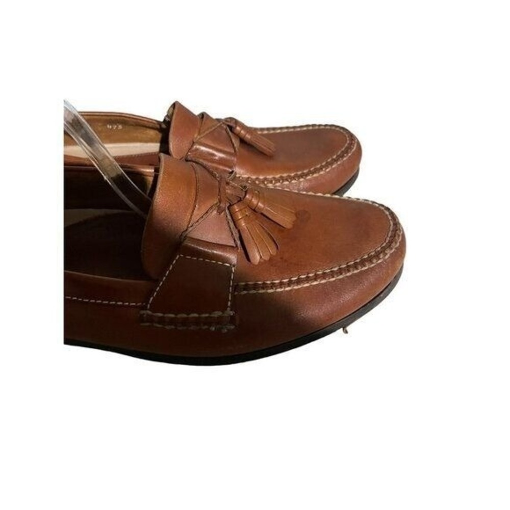 SAKS Fifth Avenue Men's Loafer Suede Leather Tassel Brown Size 10 - Picture 3 of 13